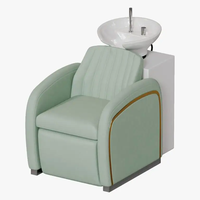 Chaise de shampooing de lavage de cheveux de barbier blanc de style moderne nouveau pour salon de coiffure