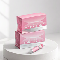 Boîte cadeau personnalisée à couvercle articulé avec laminage mat |   Emballage en papier, tubes à capsules à double compartiment, ensemble de compléments alimentaires vitaminiques