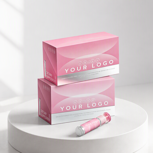 Boîte cadeau personnalisée à couvercle articulé avec laminage mat |   Emballage en papier, tubes à capsules à double compartiment, ensemble de compléments alimentaires vitaminiques - Product Image 5