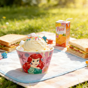 Bol alimentaire en mélamine <span class=keywords><strong>de</strong></span> qualité alimentaire pour enfants <span class=keywords><strong>de</strong></span> <span class=keywords><strong>4</strong></span> pouces/300 ml/10 oz, petit bol à crème glacée avec motif <span class=keywords><strong>de</strong></span> dessin animé - Product Image 2