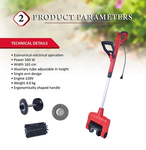 Débroussailleuse électrique 2-en-1 pour pelouse <span class=keywords><strong>et</strong></span> patio, qualité industrielle, <span class=keywords><strong>coupe</strong></span>-bordures multifonctionnel DIY, <span class=keywords><strong>tondeuse</strong></span> à brosse, largeur de <span class=keywords><strong>coupe</strong></span> 16 cm, 500 W - Product Image 5