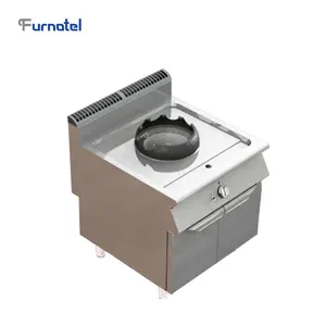 Commerciële Industriële Heavy Duty Rvs Keuken Gas China Wok Fornuis