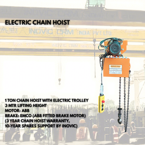 Nuevo Polipasto de Cadena de 1 Tonelada con Motor ABB para Comercios y Hoteles, Control Remoto, 3 Años de Garantía - Product Image 1