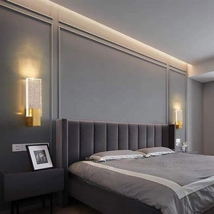 Phòng ngủ cạnh giường ngủ dẫn tường ánh sáng hiện đại cầu thang Backdrop ánh sáng sang trọng pha lê Đèn tường - Product Image 6