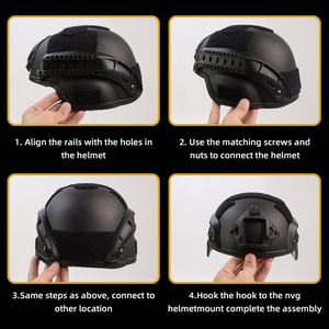 Rieles Laterales de Nailon para Casco Táctico, Kit de Accesorios para Casco Mich, Tipo de Producto: Cascos Premium - Product Image 5