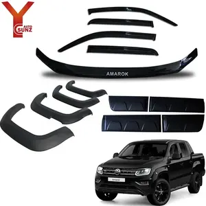 YCSUNZ Für Amarok 2009-2018 Schwarz Full Set Cover Karosserie-Kits VW Volkswagen ABS Kunststoff Auto Außen Amarok Zubehör