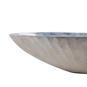 Ciotola ovale decorativa in metallo per centrotavola, decorazioni per la casa, eleganti complementi d'arredo per la cucina - Product Image 5