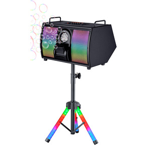 Smart Light And Sound Bubble Speaker With Colorful Led Light Rechargeable Battery Outdoor Karaoke Fitness Use - Product Image 1