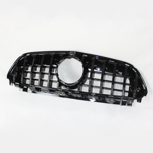 Calandre de pare-choc avant en aluminium, Grille de protection noire pour Benz E63, W213 GT R AMG style 2016, 2017 — 2019, 2020 - Product Image 2