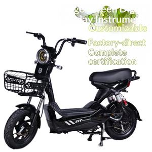 <span class=keywords><strong>Bicicleta</strong></span> Eléctrica Urbana de Dos Ruedas para Desplazamientos al <span class=keywords><strong>Trabajo</strong></span>, Cuadro de Acero de Alto Carbono, Batería de Plomo-ácido de 48V, Alcance de 35 km, Sensor Digital - Product Image 2