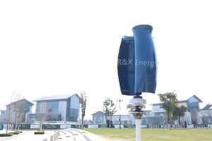 Éolienne <span class=keywords><strong>verticale</strong></span> Tulip avec pales en fibre de verre, puissance nominale de 5 kW, sortie 12 V-380 V pour une utilisation domestique, système hybride éolien - Product Image 4