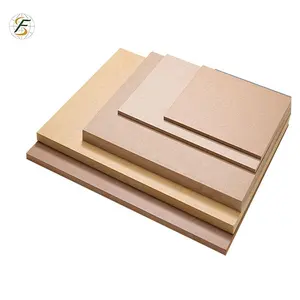 Papan serat polos mentah ukuran kustom 2mm 3mm 4mm 5mm papan MDF kayu/papan MDF