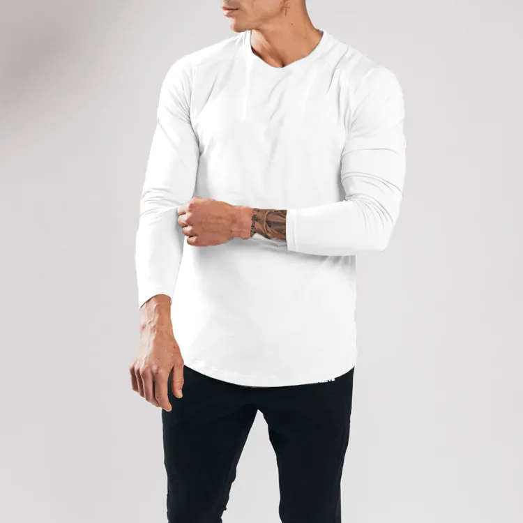 2023 New Oem Design Brand High Quality Sample Long Sleeve Round Collar Men Shirt