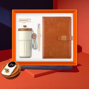 Enterprise Business Gift Box Set Handmade UV Printed Paper Warm Display Coffee Cup+Pen+A5 Notebook+<b>USB</b> <b>Drive</b> Luxury Promotion - Product Image 5