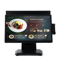 Systèmes de point de vente (PDV) à double écran tactile SDK, système de point de vente pour restaurant de 15,6 pouces, terminal PDV RFID avec écran de 11,6 pouces et lecteur MSR