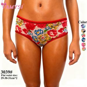 3039 #   Güneydoğu Asya Hızlı Satış Düşük Fiyat Toptan Çocuk Kız Yazlık Nefes Alabilen Süt İpek Külotlar Orta Bel Çiçek Desenli Külotlar - Product Image 1