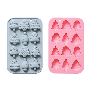 Moules en silicone de Noël Mini moules en silicone pour la cuisson de biscuits Gummy Candy Chocolate,Jelly,Pet <span class=keywords><strong>Dog</strong></span> Treats <span class=keywords><strong>Mold</strong></span> - Product Image 5