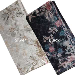 Keiko série numérique imprimé Hijab élégant à la mode à manches courtes en coton respirant et élégant 10 couleurs écharpe pour le printemps - Product Image 3