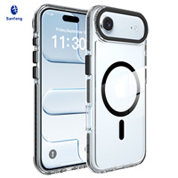 Nouvelle coque de protection transparente antichoc personnalisée de haute qualité avec cadre métallique pour objectif, pour iPhone 17 Air, vente en gros