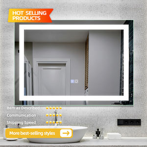 Modern Intelligent Magnifying LED Round <b>Bathroom</b> Rectangle Smart <b>Mirrors</b> Switch Touch With Lights For Hotel - Product Image 3