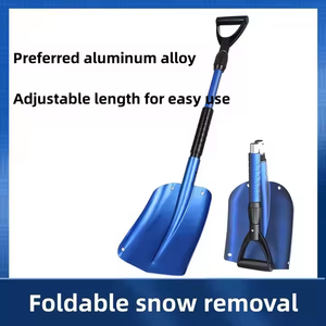Pelle à neige pliable robuste avec manche métallique extensible (80-100 cm) - Multifonctionnelle pour voitures, SUV et fourgonnettes - Product Image 3