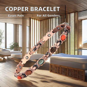 צמידים נחושת ביו מגנטיים לנשים צמידים מגנטיים נחושת טהור עם מגנט neodymium יעיל - Product Image 2