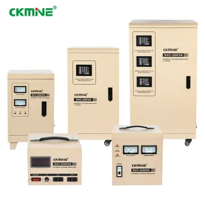 CKMINE単相220VAC SVC AVR 60kva 50kva 40kva 30kvaサーボモータータイプ自動レギュレーター制御電圧スタビライザー