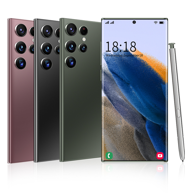 2023 New Version Super Quality Dual SIM Original S23 ULTRA 12GB+512GB 6.8 Inch Full Display Android 13 108MP LTE Smart Phone