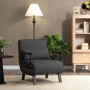 Sillones de tela con <span class=keywords><strong>respaldo</strong></span> ajustable OEM ODM, sofá <span class=keywords><strong>cama</strong></span> individual, silla <span class=keywords><strong>cama</strong></span>, sofá, sala de estar, silla de lectura con almohada - Product Image 2