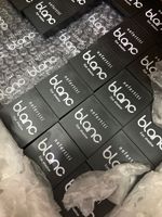 Palette de fard à paupières vide simple surligneur noir fard à joues boîte d'emballage en plastique carré 36.5mm pressé étui à poudre compact