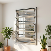 Volet de plantation extérieur moderne Volet roulant Écran de fenêtre Verre isolé haute performance Utilisation durable de l'hôtel pour le salon