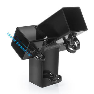 <span class=keywords><strong>Connecteur</strong></span> de cadre de <span class=keywords><strong>pergola</strong></span> extérieure en métal noir à coins carrés <span class=keywords><strong>pour</strong></span> kit de montage de carport - Product Image 2