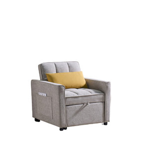 Hot Selling Fabric <strong>Single</strong> Seat <strong>Pull</strong> <strong>Out</strong> <strong>Sofa</strong> <strong>Bed</strong> - Product Image 4