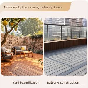 Revêtement de sol extérieur en alliage d'aluminium carré pour terrasses panoramiques, terrasses, villa, cour, décoration - Product Image 2