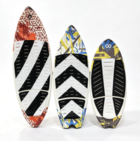 WOOWAVE Nouvelle conception OEM&ODM Planche de wakesurf 56 pouces avec coussin antidérapant en EVA et fibre de verre pour sports nautiques