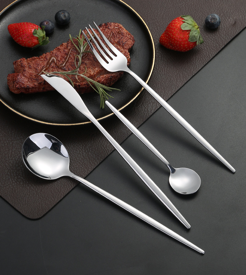 Hot Sale Modern Stainless Steel Cutlery Set Gold Wedding & Restaurant Silverware with Mirror Polish Including Knife Fork & Spoon · image 5