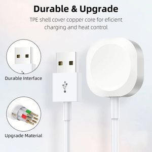 Chargeur magnétique sans fil rapide à prix d'usine pour Apple Watch Series 9 8 7 6 5 4 3 2 1, câble de charge magnétique USB pour montre - Product Image 4