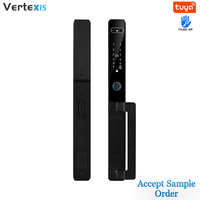 Vertexis Smart Home Aluminium Slot Slim Smalle Profiel Waterdichte Vingerafdruk Gezichtsherkenning voor 5.0 Wi-Fi/App Tuya App