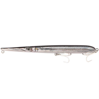 B&U JT43 150mm 210mm 14.2g 28.2g Leurre flottant de surface Needlefish Stickbait WTD Action en fil d'acier imprimé en 3D pour eau douce, poisson et saumon