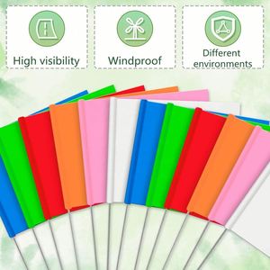 Drapeaux de marquage de jardin en PVC couleur unie, vente chaude, en gros, promotionnels, pour l'irrigation, fanions, marqueurs de jardin en fibre de verre - Product Image 3