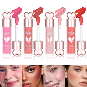 Custom Logo Liquid Blush for Cheeks <strong>Soft</strong> Velvet Face Blush Tint Natural-<strong>Looking</strong> Matte Finish <strong>Makeup</strong> Blush Stick - Product Image 4