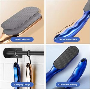 Lime à pieds professionnelle en plastique lavable avec poignée en ABS – Outil efficace pour l'élimination des peaux mortes et des pieds lisses (vente en gros) - Product Image 5