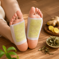 Tampons de Soin Détoxifiants Naturels pour les Pieds au Vinaigre de Bambou Bio, Gingembre et Herbes, Nettoyage Profond et Relaxation, OEM ODM Vente en Gros