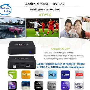 Android 7.1 <span class=keywords><strong>DVB</strong></span>-<span class=keywords><strong>S2</strong></span> hệ thống kép 4K độ phân giải s905l OTT Set-Top Box Quad Amlogic s905x3 8GB <span class=keywords><strong>DVB</strong></span> <span class=keywords><strong>T2</strong></span>/<span class=keywords><strong>S2</strong></span>/isdb/ATSC Combo Máy - Product Image 6