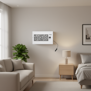 Ventilateur mural Vevor 6x10 pouces blanc avec commande numérique à distance pour chauffage et refroidissement - Product Image 2