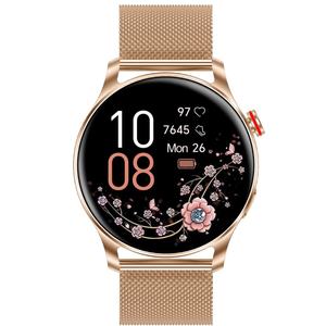 นาฬิกาอัจฉริยะปรับแต่งได้ตาม CR216แฟชั่นสายเหล็กเครื่องวัดออกซิเจนในการนอนหลับการตรวจสอบสุขภาพรับสายเรียกเข้าคุณสมบัติ iOS Android - Product Image 6