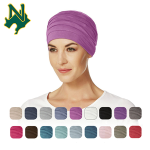 Gorro de Spandex personalizado para <span class=keywords><strong>mujer</strong></span>, gorros de quimio, gorro liso en blanco con cúpula de cáncer, gorros <span class=keywords><strong>blancos</strong></span>, gorros coloridos de punto para niña - Product Image 2