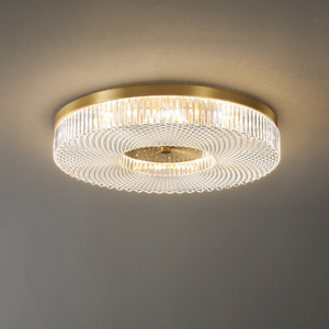 Plafonniers <span class=keywords><strong>LED</strong></span> de haute qualité avec un design moderne <span class=keywords><strong>industriel</strong></span>, finition laiton, abat-jour en acrylique pour chambre à coucher, salon - Product Image 5