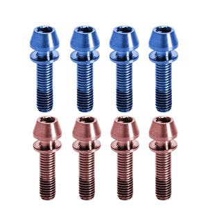 Boulon de tige de bicyclette boulons en titane pour tige de selle M5 M6 20mm vis anodisée haute résistance vtt boulons de vélo de <span class=keywords><strong>route</strong></span> pliants - Product Image 4