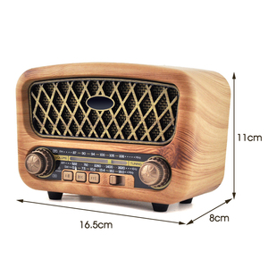 Eletree Moderne Rétro Bois BT Enceinte Maison Sans Fil <span class=keywords><strong>Transistor</strong></span> Rechargeable USB FM AM SW Dab <span class=keywords><strong>Radio</strong></span> Portable <span class=keywords><strong>Vintage</strong></span> - Product Image 4